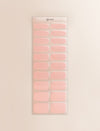 BIAB Gel Nail Sticker strip with 20 nude pink semi-transparent gel nail stickers